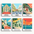 Macau travel poster mini paint by numbers collection