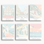 Macau travel poster mini paint by numbers collection