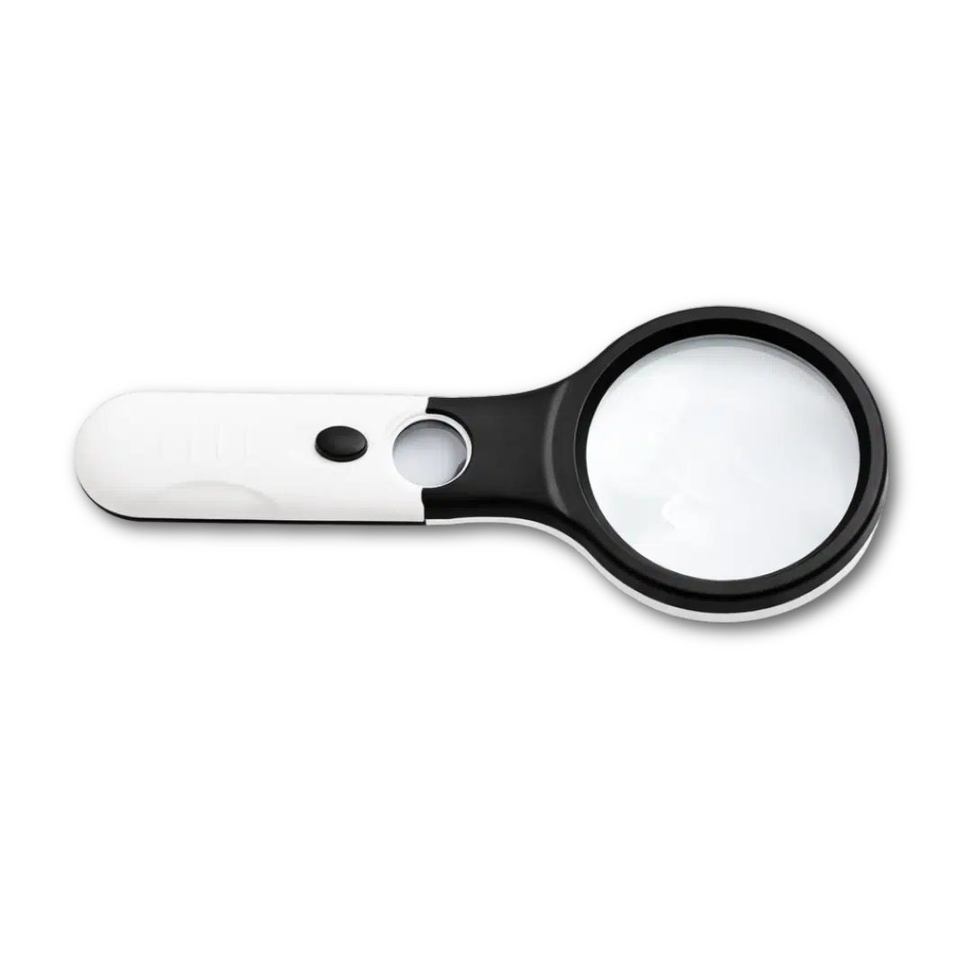 Precision magnifying glass for paint by numbers detail work