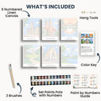 Munich travel poster mini paint by numbers collection
