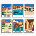 Muscat travel poster mini paint by numbers collection