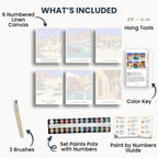 Muscat travel poster mini paint by numbers collection