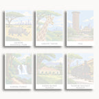 Nairobi travel poster mini paint by numbers collection