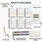 Nairobi travel poster mini paint by numbers collection