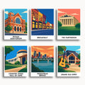 Nashville travel poster mini paint by numbers collection