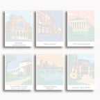 Nashville travel poster mini paint by numbers collection