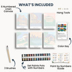 Nashville travel poster mini paint by numbers collection
