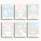Orlando travel poster mini paint by numbers collection