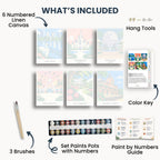 Orlando travel poster mini paint by numbers collection