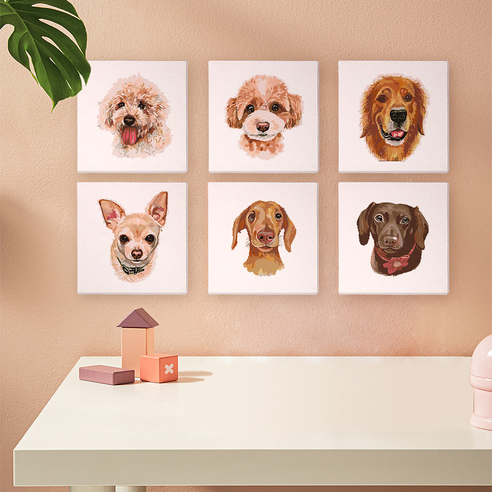 Step-by-step painting process with Pawfect Pals kit