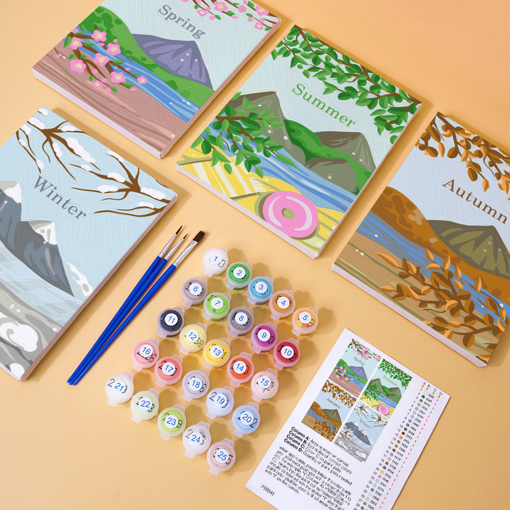 Autumn forest paint by numbers kit from Nature’s Cycle collection