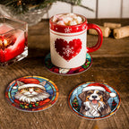 Set of 6 Holiday Pals paint by numbers for beginner-friendly holiday art and crafts.