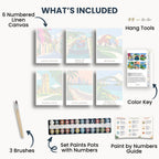 Panama City travel poster mini paint by numbers collection