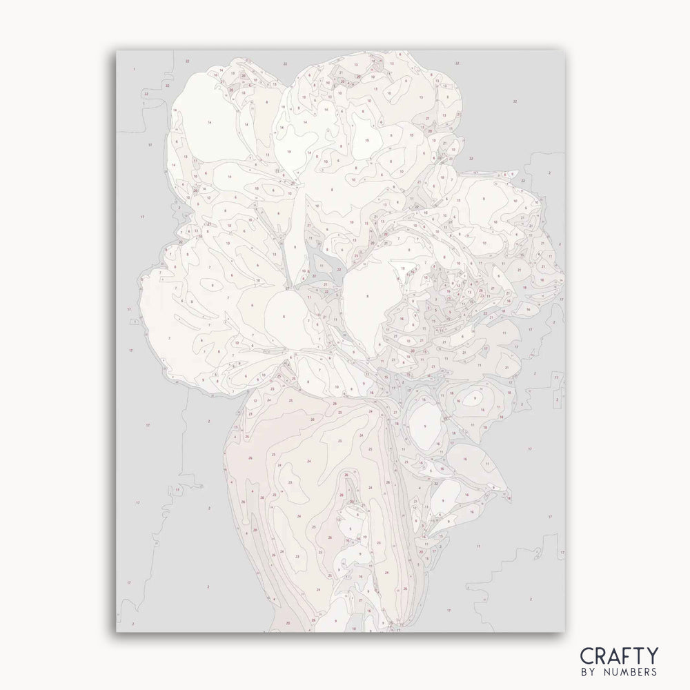 Petal Symphony paint by number inspired by famous paintings, showcasing vibrant colors and floral beauty, reminiscent of vincent van gogh famous paintings and famous flower paintings.