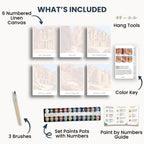 Petra travel poster mini paint by numbers collection