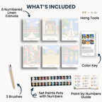 Philadelphia travel poster mini paint by numbers collection