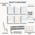 Porto travel poster mini paint by numbers collection