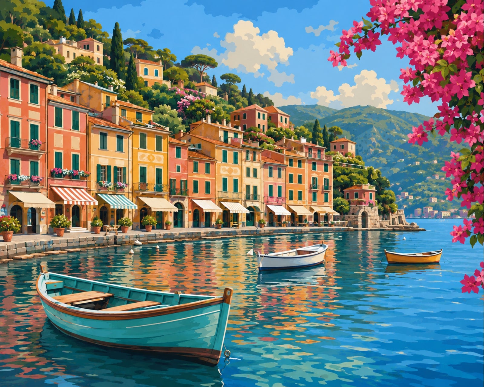 Portofino Harbor Morning