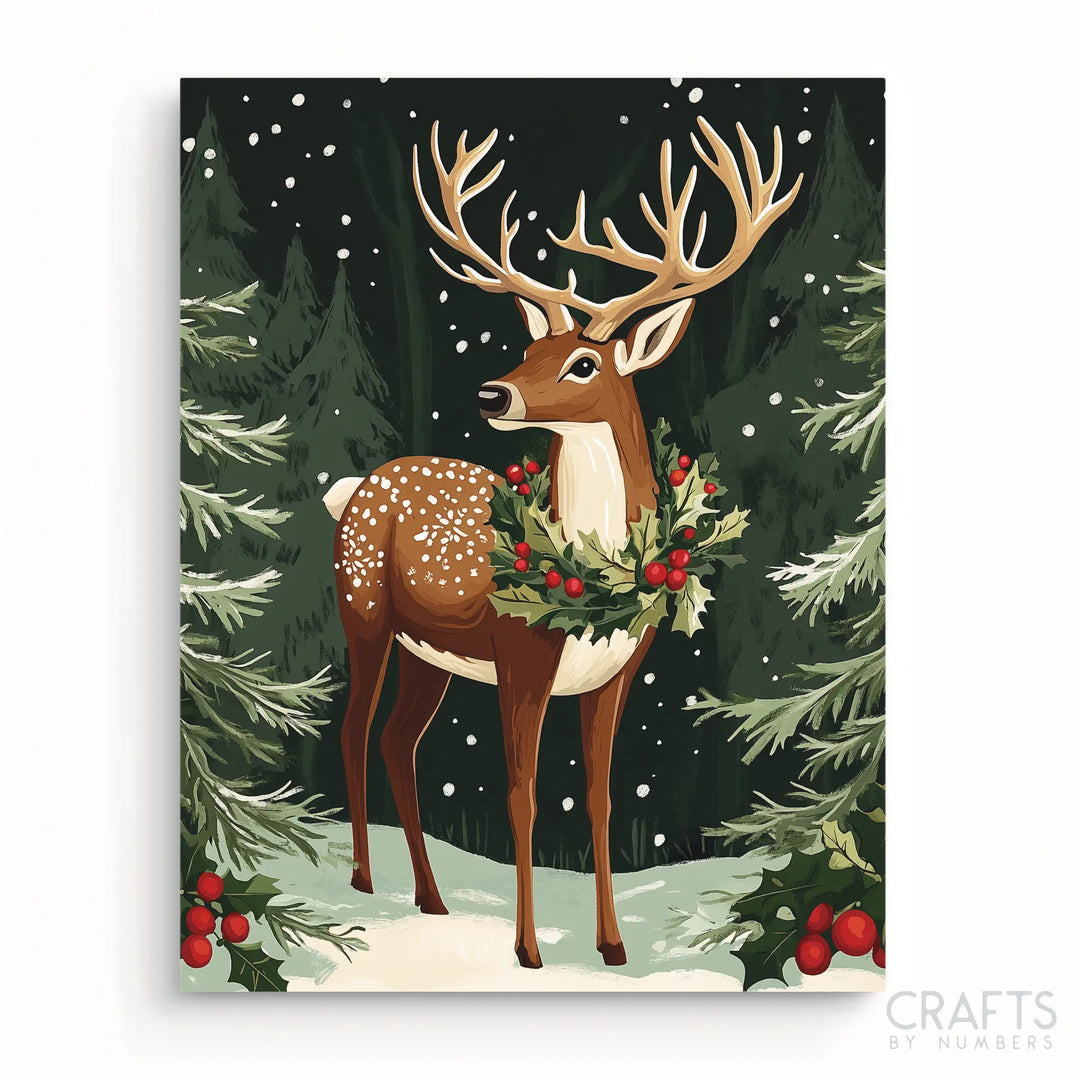 Holly Crowned Stag