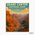 Grand Canyon paint by numbers kit with detailed scenic landscape for adults’ DIY artwork.