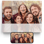 horizontal group photo from phone to wall custom paint by numbers