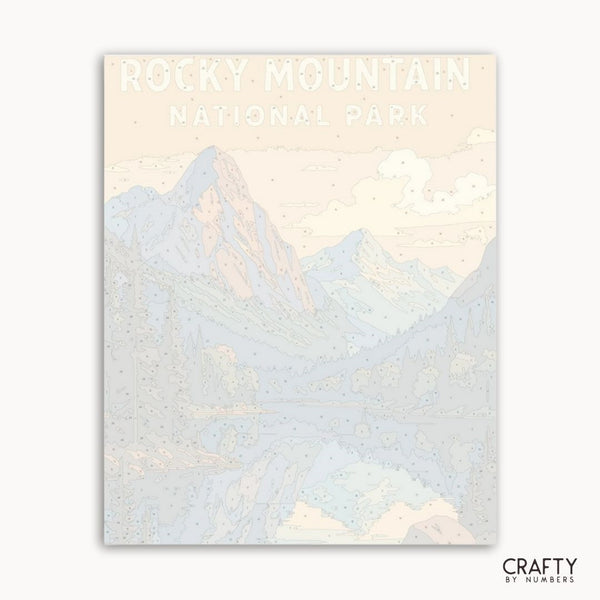 Rocky Mountain National Park paint kit showcasing outdoor adventure and natural landscapes.