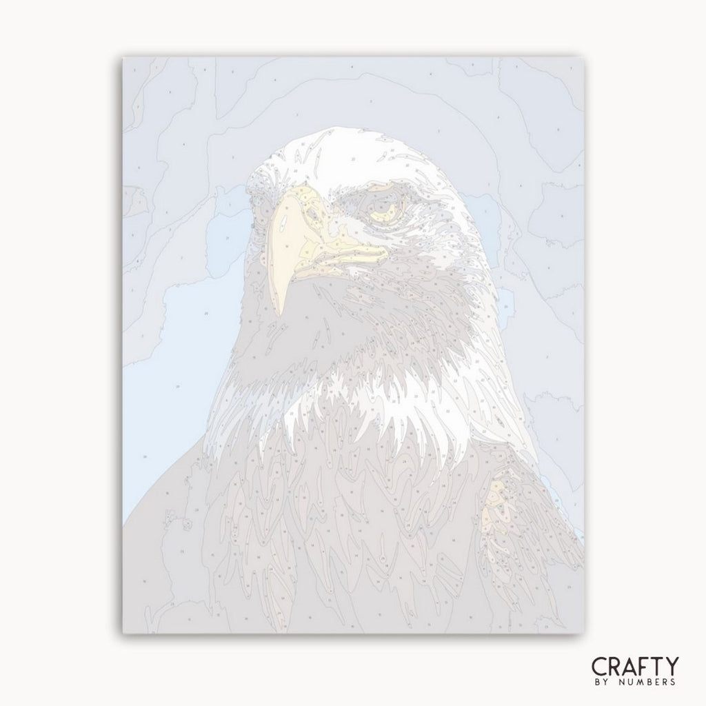Numbered canvas preview for The Eagle's Gaze.
