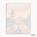 Paint by numbers kit depicting national park wilderness and scenic outdoor vistas.