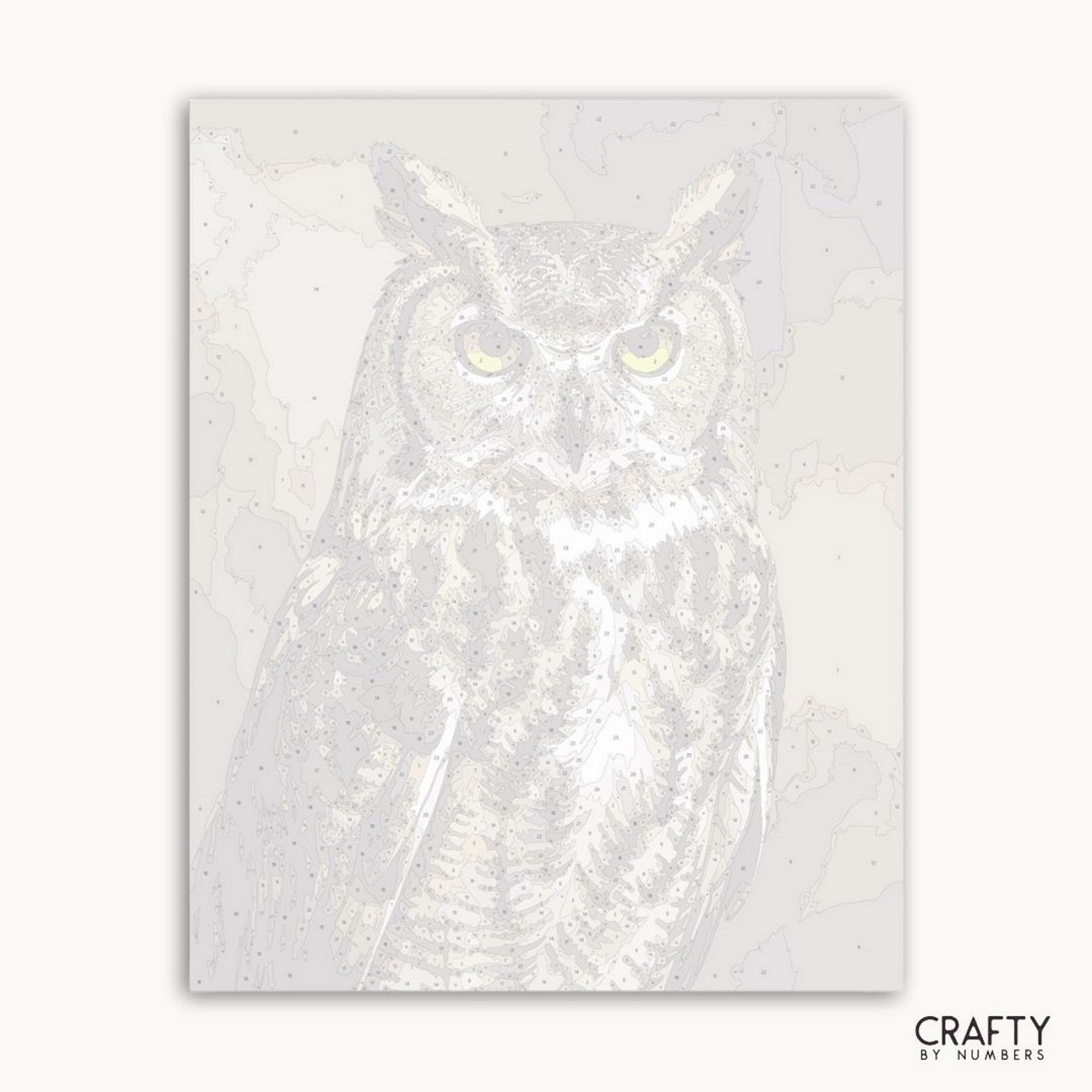 Holographic owl sticker on a white background