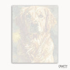 Dog illustration on a light gray background with 'Crafty by Numbers' branding.