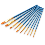 Premium Paint Brushes (Set of 10)