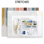 Lively abstract sailing ship paint by numbers echoing frida kahlo famous paintings boldness.