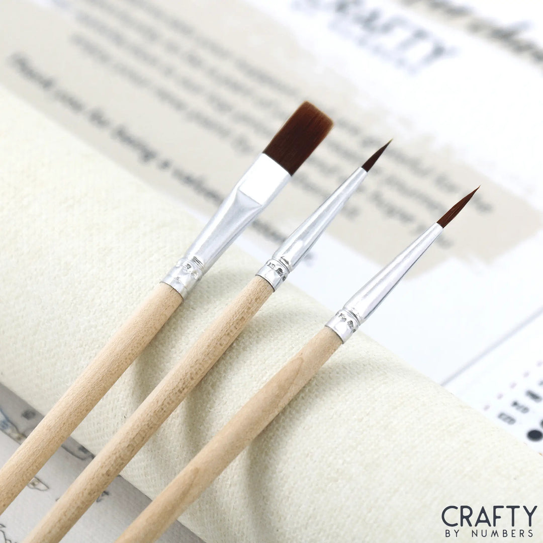 Acrylic Paint Brush Set - Numeral Paint Kit