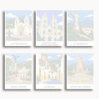 Quito travel poster mini paint by numbers collection