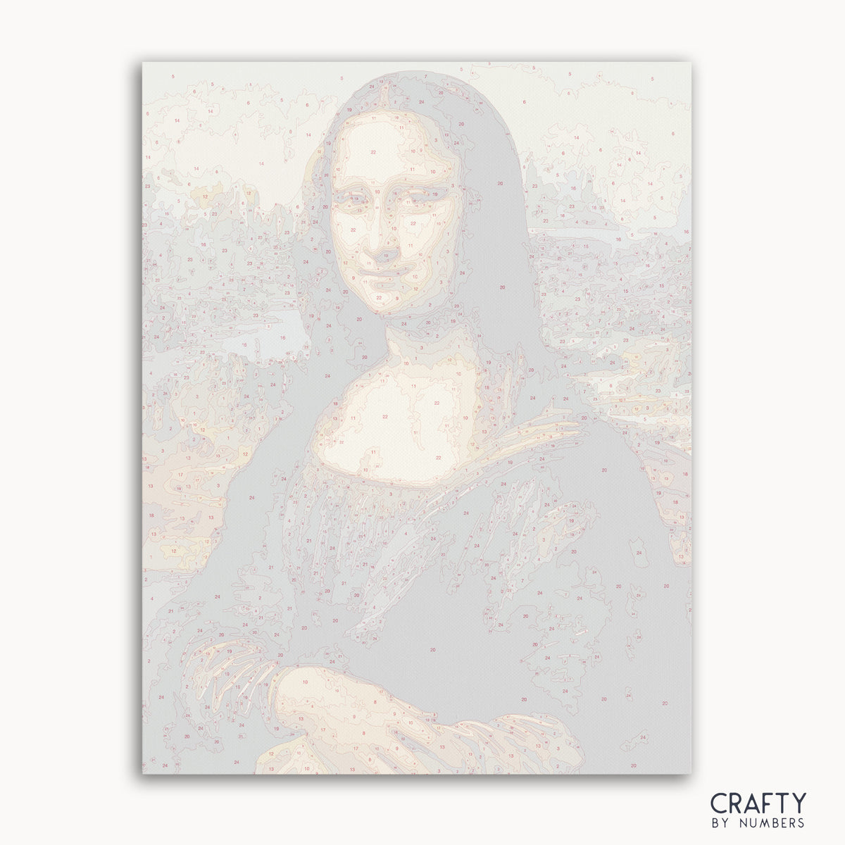 Klassisches Malen-nach-Zahlen-Kunstset „Mona Lisas Lächeln“ mit berühmten Gemälden und Gemälden berühmter Künstler für Kunstliebhaber
