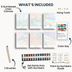Rio de Janeiro travel poster mini paint by numbers collection