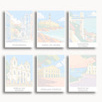 Salvador travel poster mini paint by numbers collection