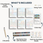San Francisco travel poster mini paint by numbers collection