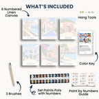 San Juan travel poster mini paint by numbers collection
