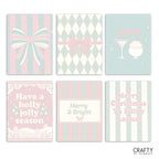 Merry Messages – Set of 6 Mini Paint by Numbers