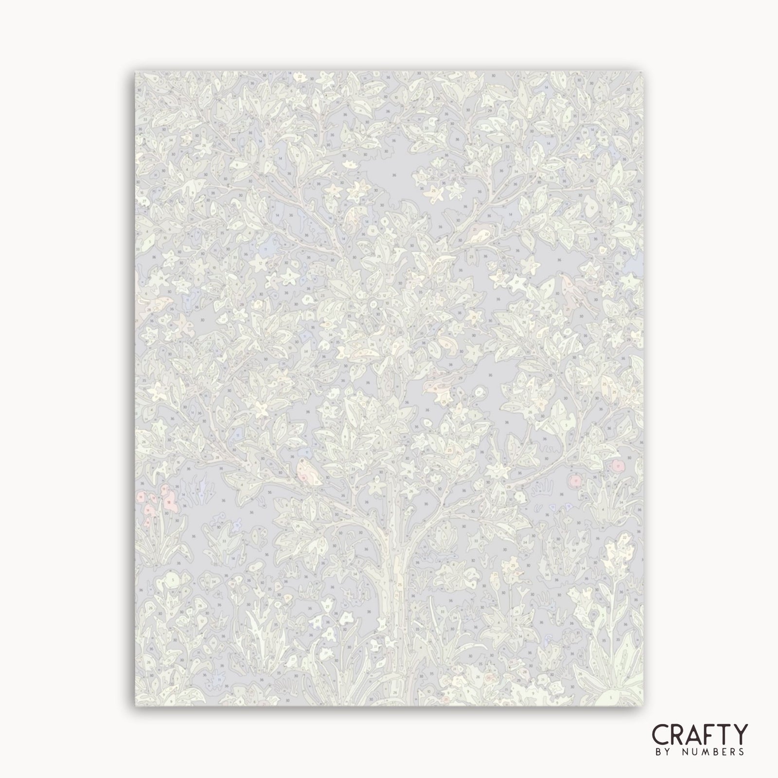 Tree of Life botanical reference sheet for paint by numbers