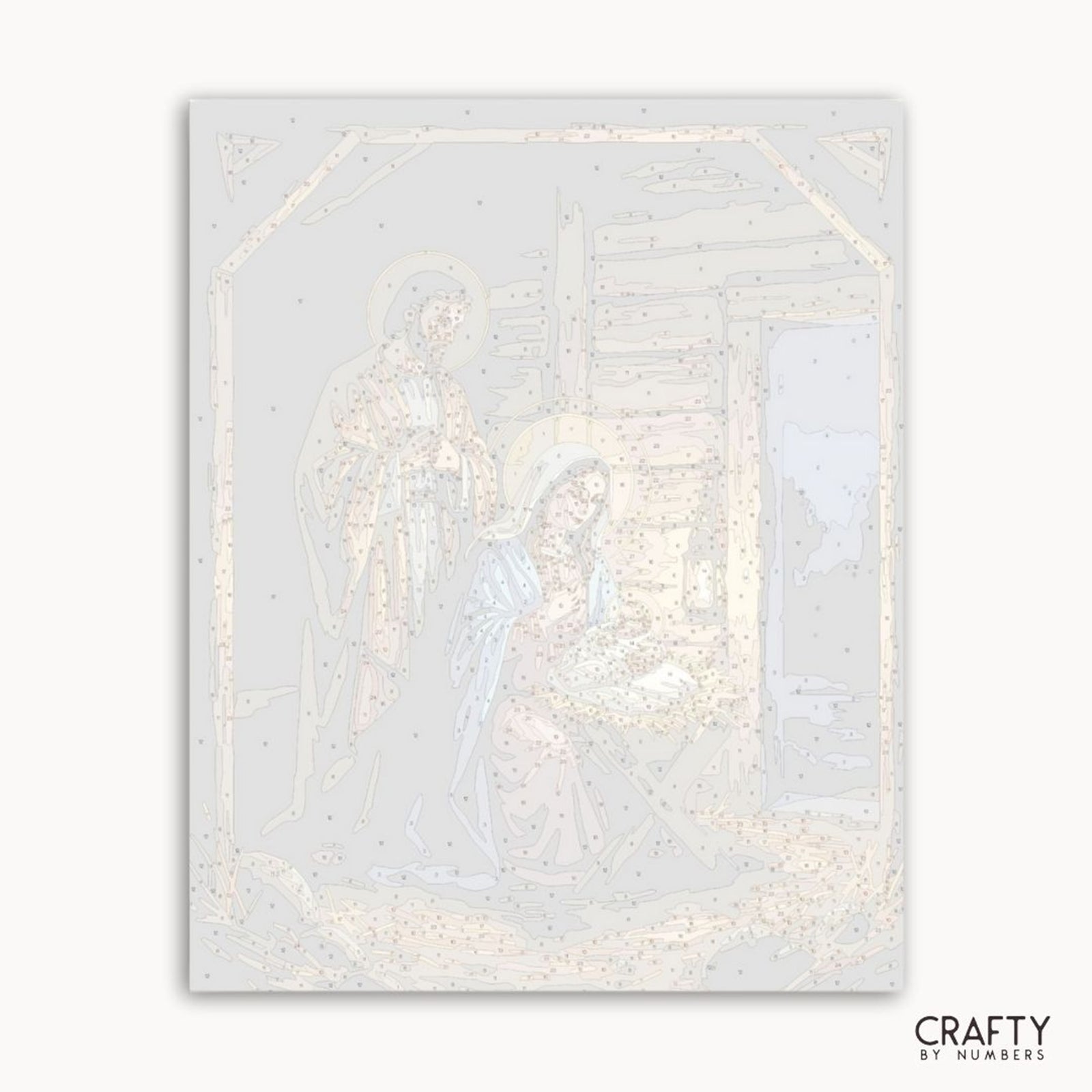 Birth of Christ paint by numbers artwork