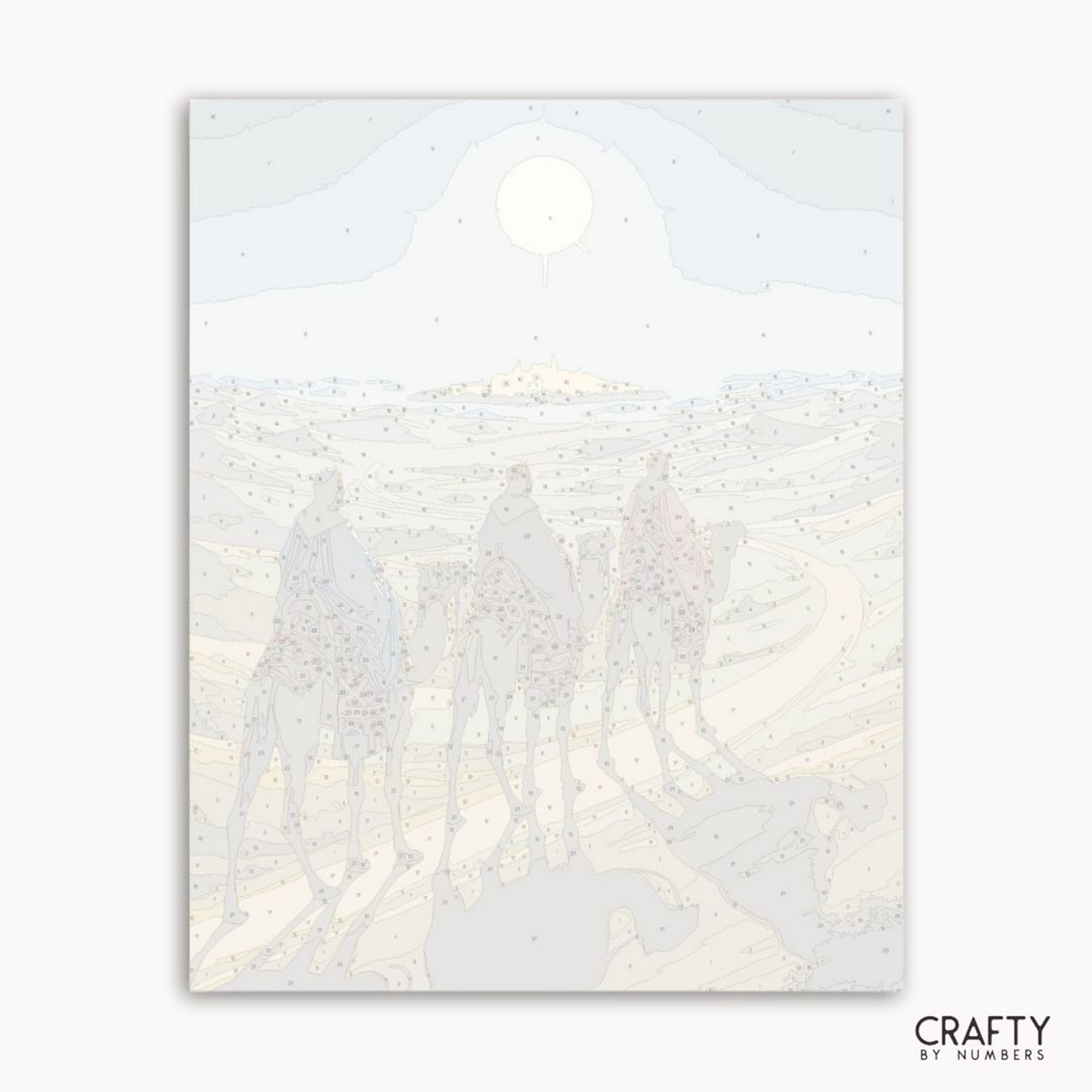 The Three Wise Men paint by numbers artwork