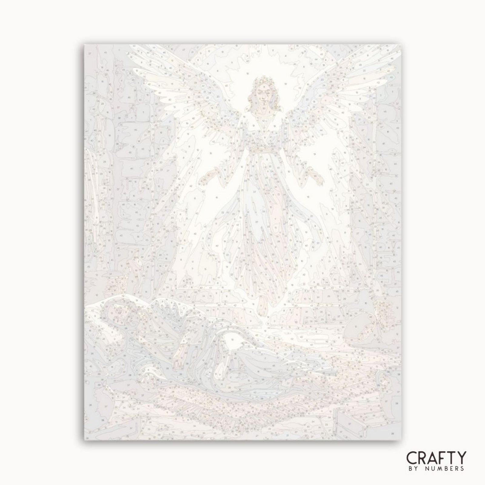 Light of the Angel paint by numbers artwork