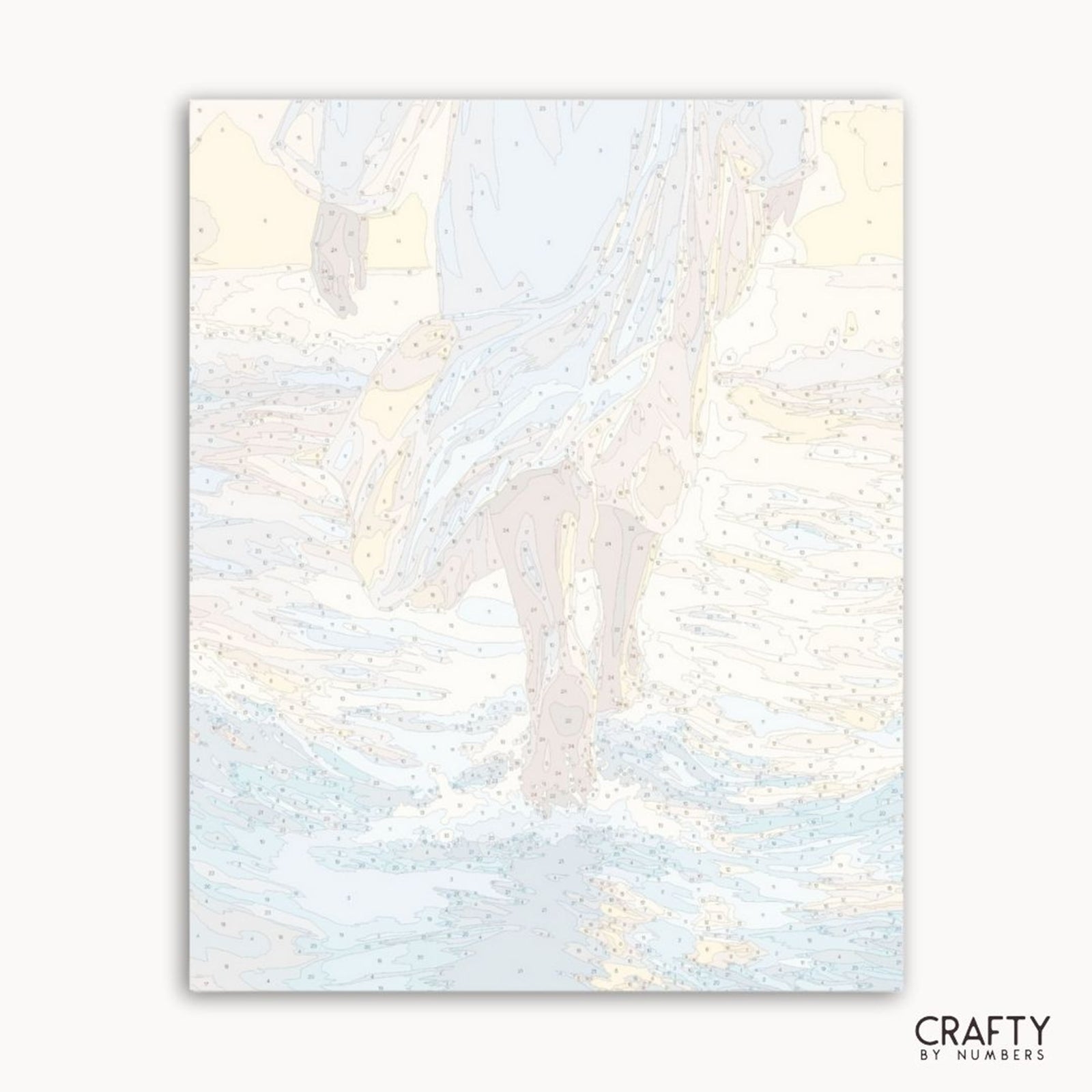 Jesus Walks on Water paint by numbers artwork