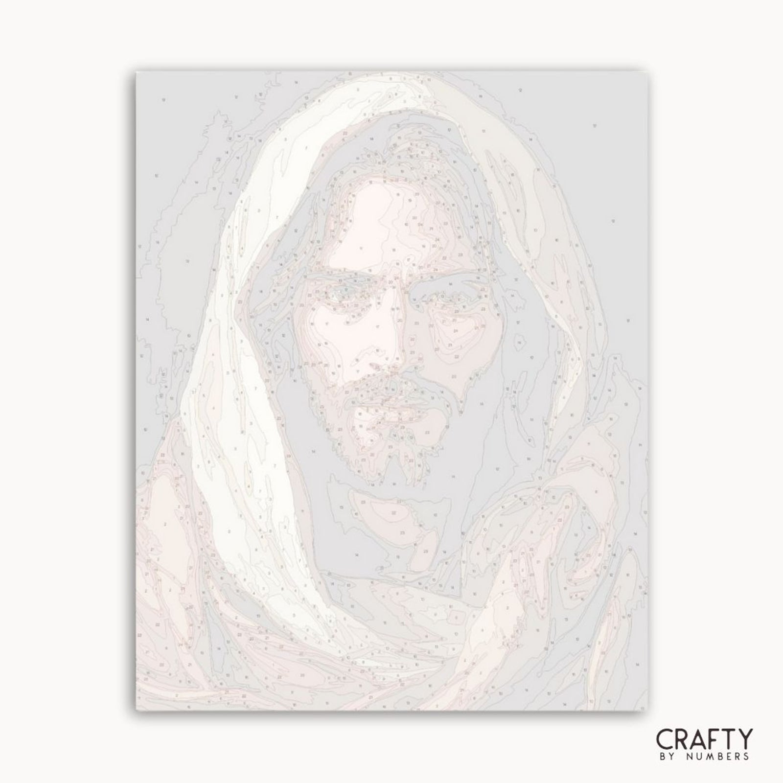 The Face of Jesus paint by numbers artwork