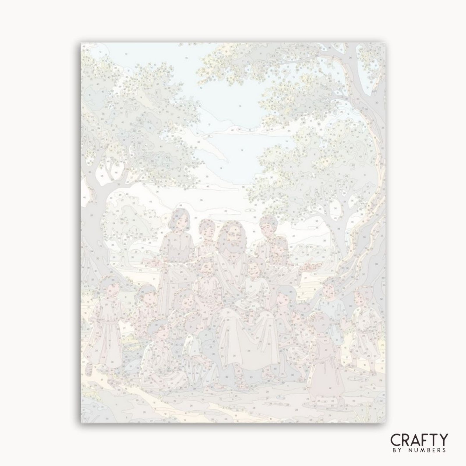 Joyful Gathering paint by numbers artwork