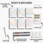 Seville travel poster mini paint by numbers collection