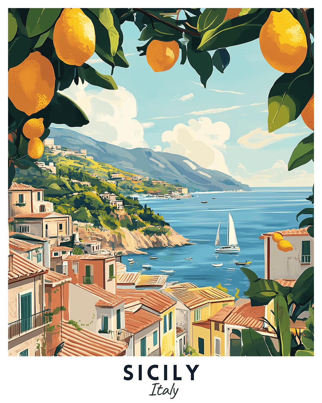 Sicily - Travel Poster