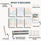 Singapore travel poster mini paint by numbers collection